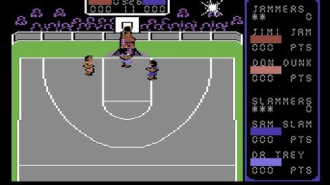 Jam It C64 vs Pro basketball video games (Commodore 64)