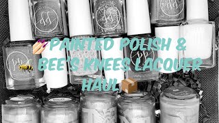 💅🏻Painted polish & 🐝 Bees knees Lacquer Nail Art Haul📦 @AlliesblogCa7