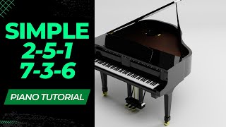 2 5 1 - 7 3 6 Chord Progression - Piano Tutorial ( Instructor - Emmanuel)
