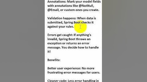 spring boot validation #springboot #spring #java