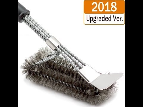 Arozell BBQ Grill Brush and Scraper (2018 Model-UPGRADED)