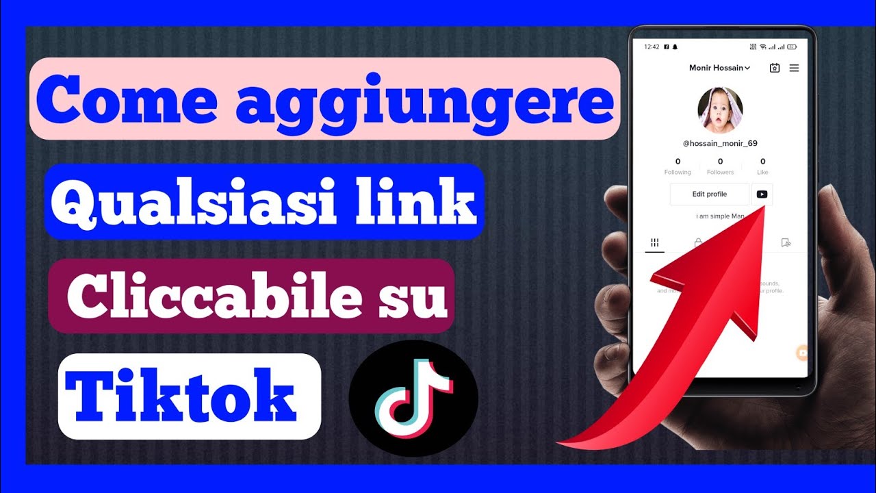 Come aggiungere qualsiasi link cliccabile a tiktok bio 2022 || - YouTube