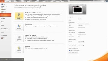 How To Compress Media In PowerPoint 2010
