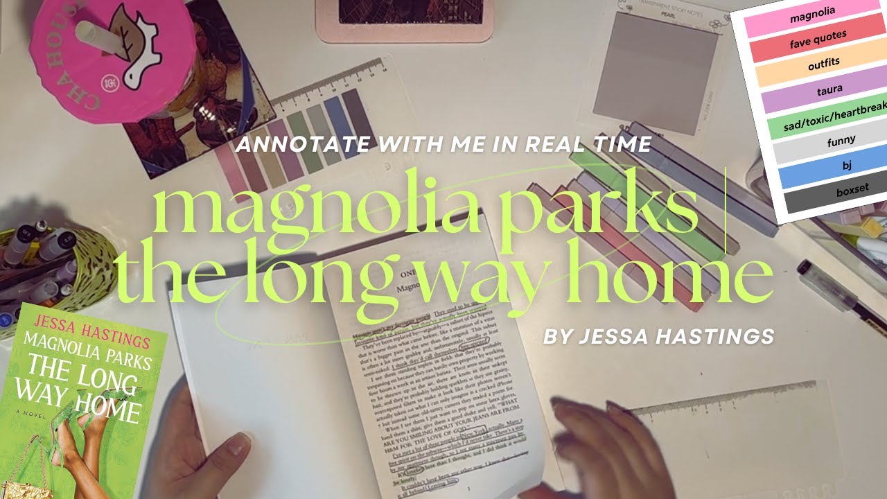 annotate and read with me for 1 hour (real time, no music) 🐝🦌 | the long way home by jessa hastings
