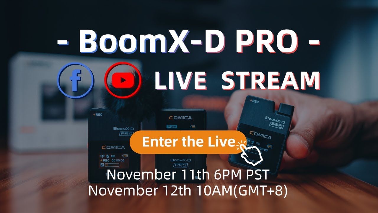 Livestream】Comica BoomX-D PRO Explore Livestream