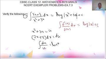 Chapter 7 - Integration Class 12: Exemplar problems (Part 124)