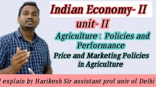 Price and marketing policies  in agriculture /S.  Mahendra Dev/ Indian economy two/ by Harikesh Sir.