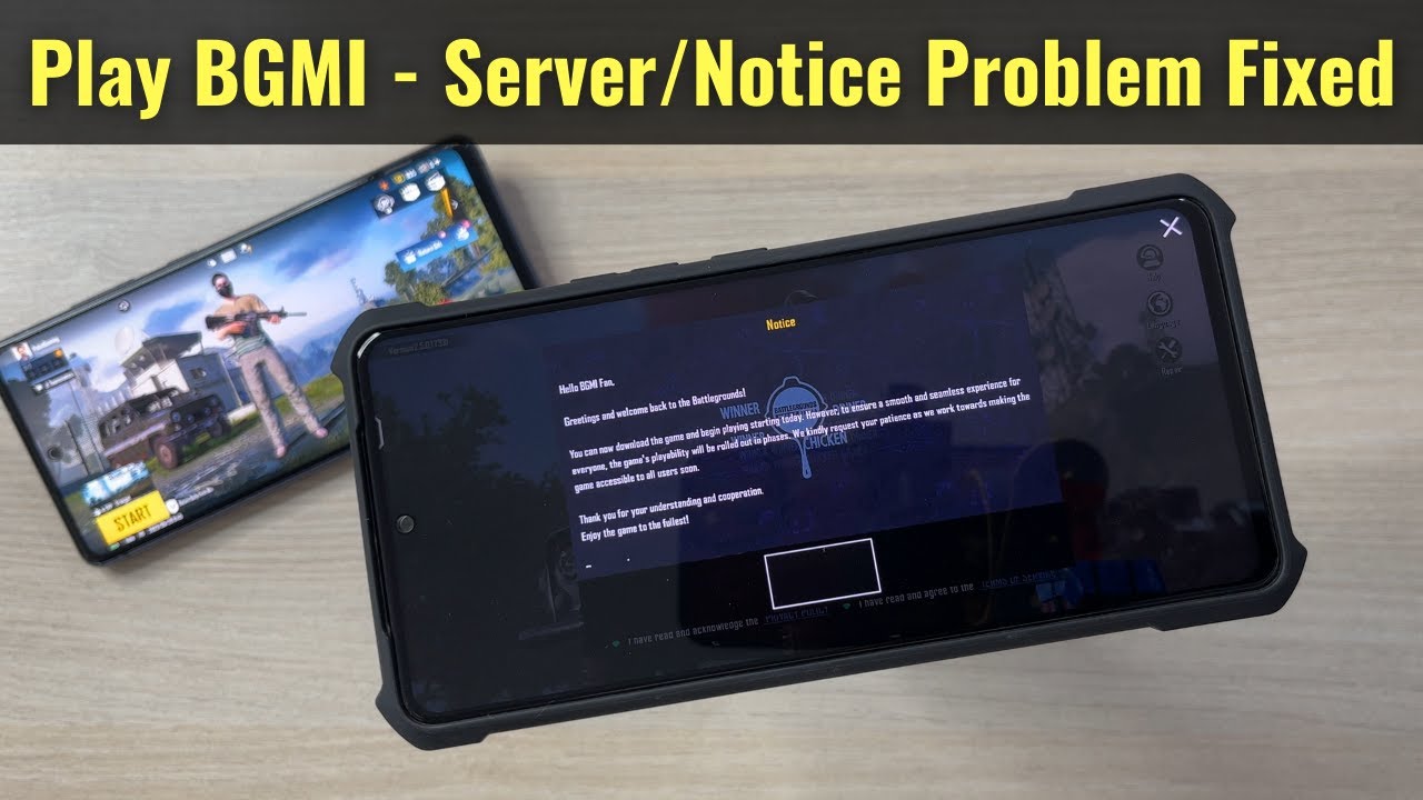 How to Play BGMI - Server or Notice Problem Solved - YouTube