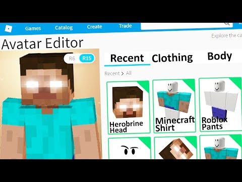 Making Minecraft Herobrine A Roblox Account Youtube - making minecraft creeper a roblox account youtube