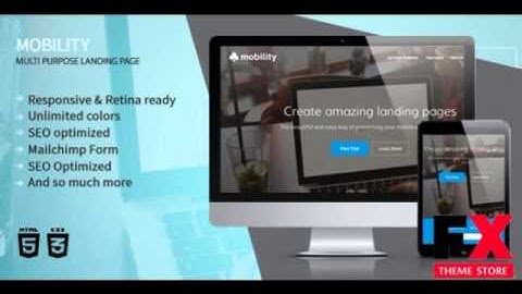 Preview Mobility Multipurpose Landing Page Template TForest