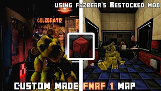 Custom-Made FNAF 1 Map Tour in Minecraft (Fazbear's Restocked)