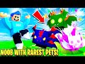 Noob With BEST DARK MATTER PETS Beats Pet Simulator X! (Roblox)