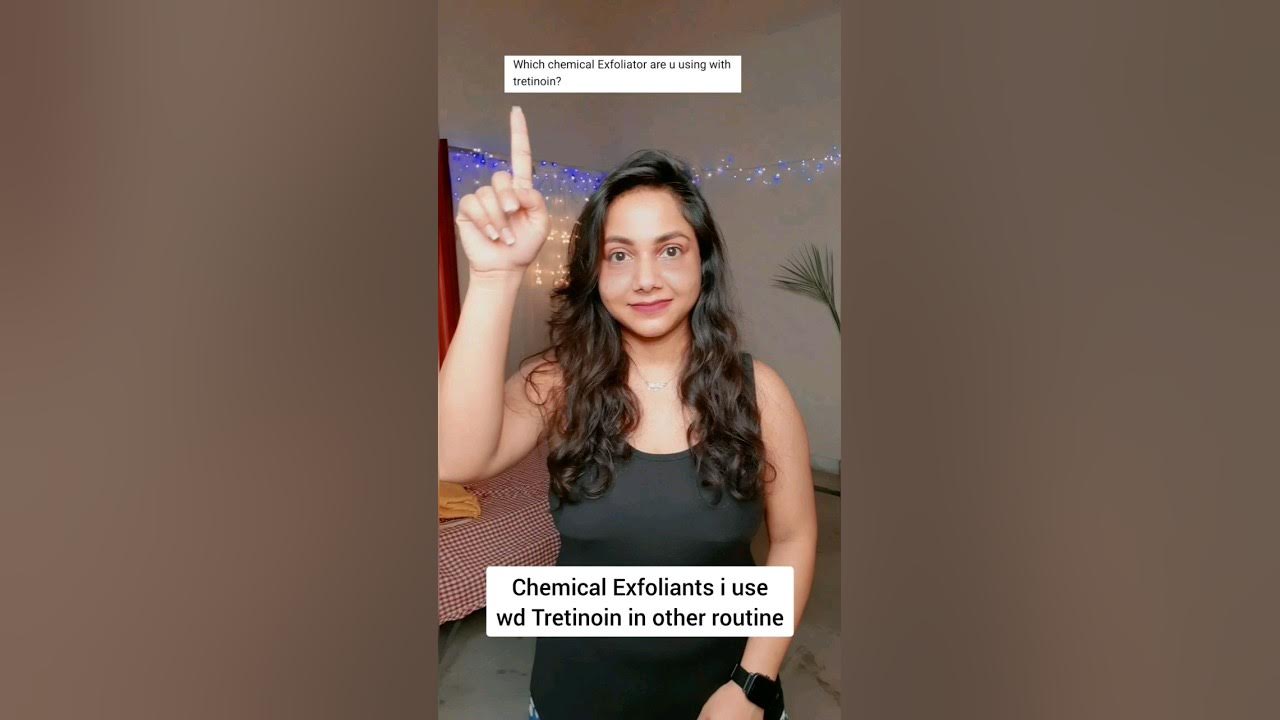 Exfoliation with Tretinoin shorts skincare ashortaday YouTube