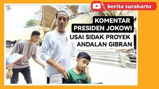 Usai Sidak, Pak Jokowi Kagum Puji Gibran Berhasil Bangun Solo Safari dan Kota Solo