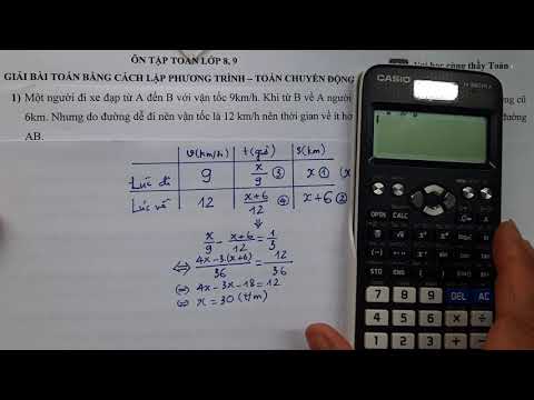 Video 1. Toán 8, 9: Giải bài toán bằng cách lập phương trình... - YouTube