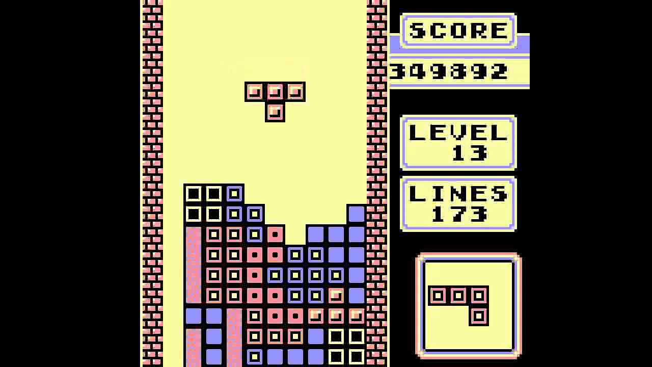 Tetris (GB) - Version 1.0 A-Type 999999 Points - YouTube