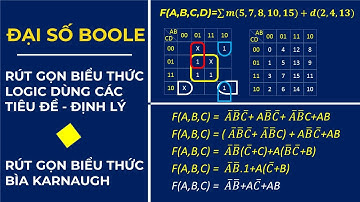 Rút Gọn Hàm Logic Dùng Bìa Karnaugh & Đại Số Boole | Logic Function | Boole Algebra | K Map.