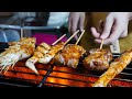 Spicy BBQ Small Price $0.30 - Thai Street Food | หม่าล่า รสเด็ด ตลาดนินจา ชลบุรี