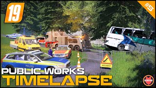 🇦🇹 Bus Crashed On A Twisty Road - Car Accident - Public Works ⭐ FS19 Walchen TP screenshot 5