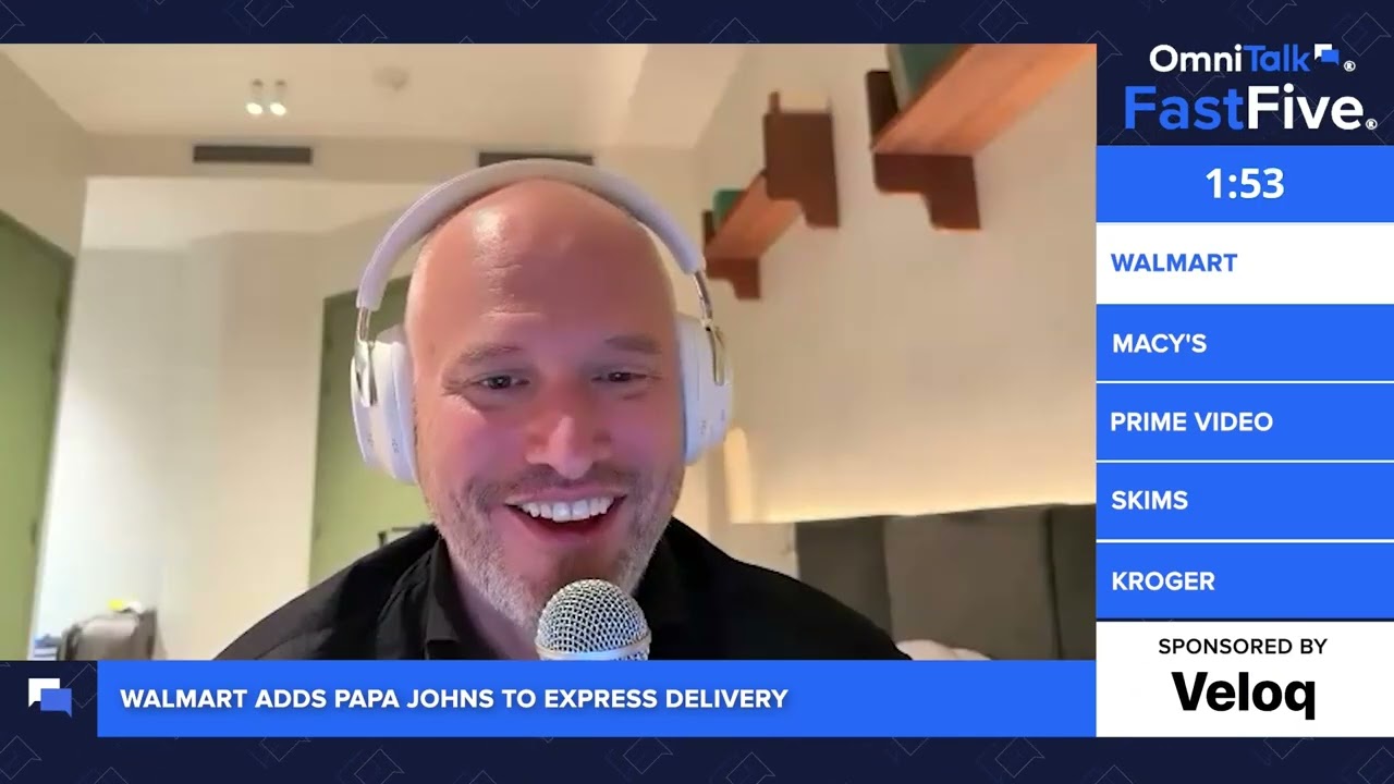 Walmart Adds Papa Johns to Express Delivery | Fast Five Shorts
