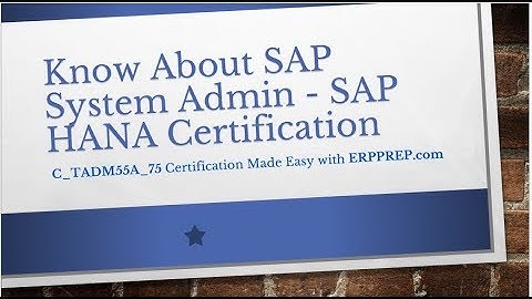 know about SAP System Admin (C_TADM55A_75) Certification.