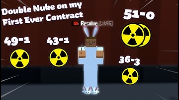 I double nuked then did 3 nukes in a row on my first ever contract | Krunker Nukes | Resolve