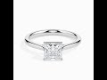030cts princess cut diamond solitaire platinum ring jl pt 19002  jewelove