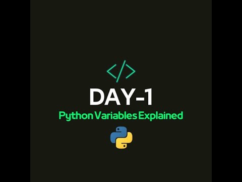Python Variables Explained | Day 1 of Python Playlist - YouTube