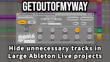 GetOutOfMyWay: Keep your Ableton Live projects organised and clutter-free