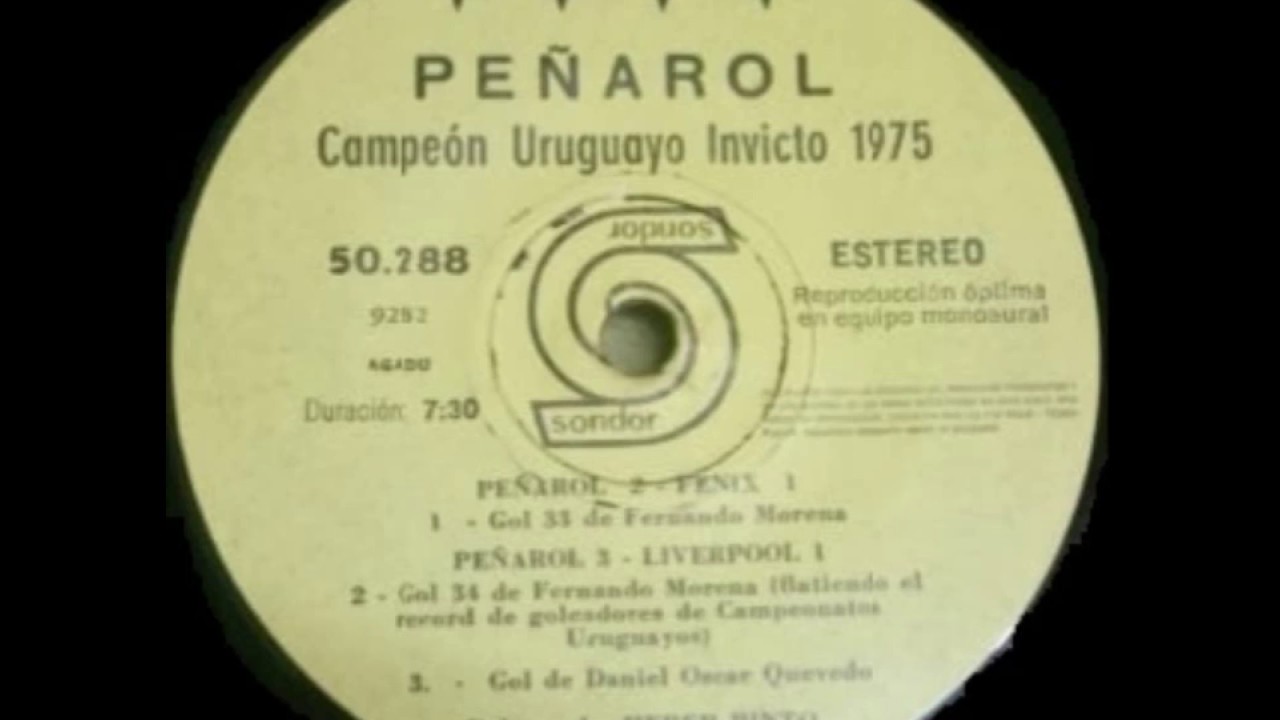 Peñarol campeón uruguayo invicto 1975 (EP) - 1975