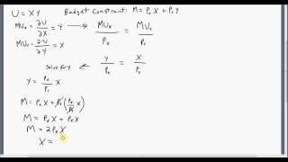 Indirect Utility Function: How to Derive