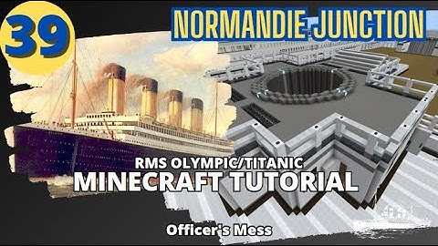 RMS Olympic/Titanic , 4:1 Scale,  Minecraft Tutorial. PART THIRTY-NINE
