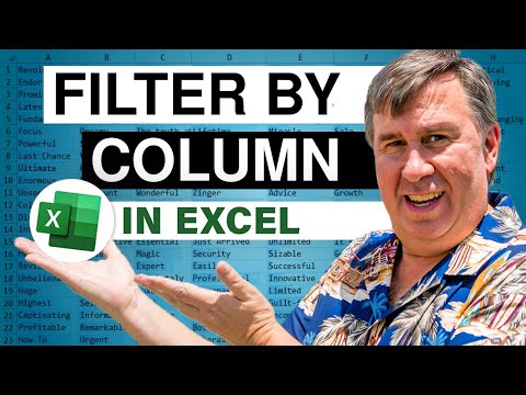 Video: Hoe filter jy 'n kolom in toegang?