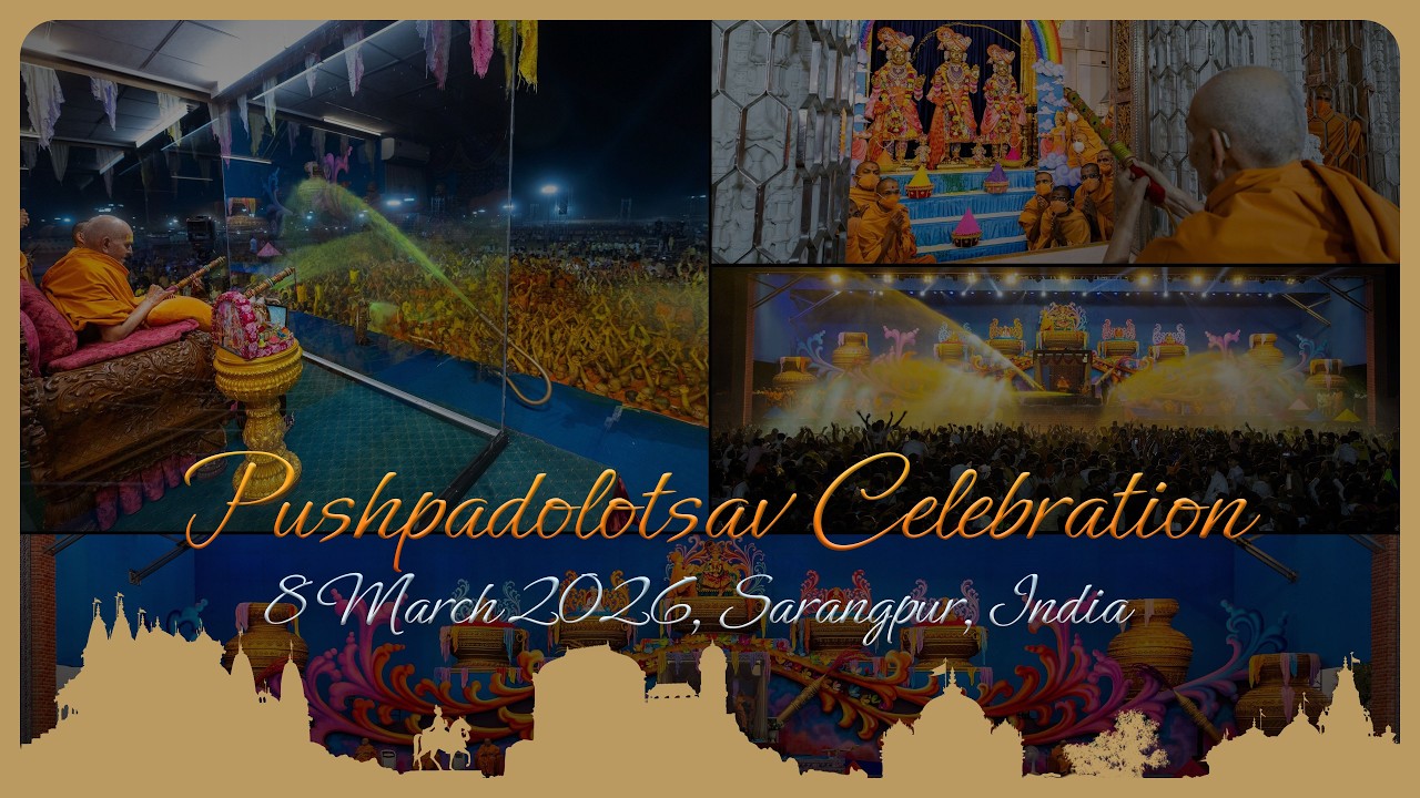 Pushpadolotsav: Guruhari Darshan, 8 Mar 2026, Sarangpur, India