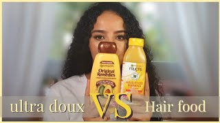 ultra doux او Hair food??  شامبو و بلسم للشعر الجاف و المتضرر