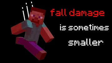 How is fall damage calculated in Minecraft