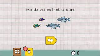 Logic Master 1 - Mind Twist Level 18 Solution | Help two small fish to escape