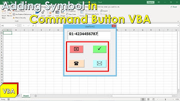 How to Insert Symbol in Command Button from insert Tab in Userform | VBA Tips