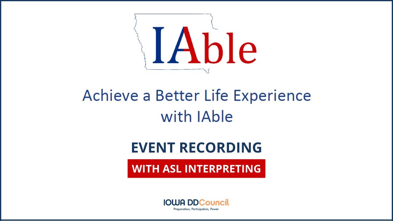 IAble Information and Updates | ASL Interpreting - YouTube