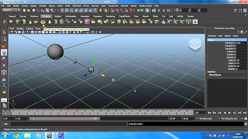 Learn Maya 2015: The basics - 13 -- Create a moon and a ring.