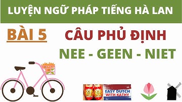 Học tiếng Hà Lan _  Bài 5: Câu phủ định NEE - GEEN - NIET