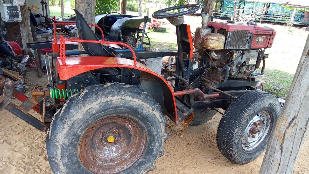 รถไถดัดแปลง ช่างเขียว เคล็ดลับคานหน้า 064-709-6257 ช่างเขียว