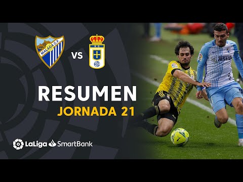 Resumen de Málaga CF vs Real Oviedo (1-1)