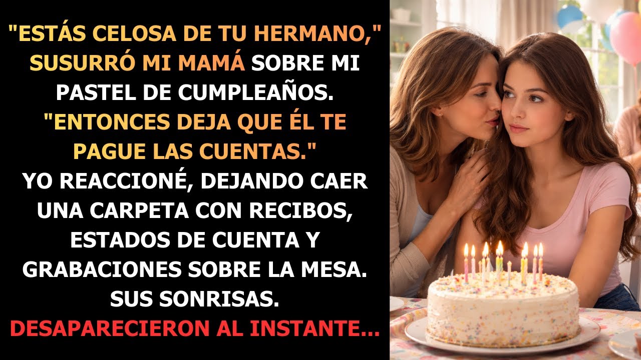 Estás celosa de tu hermano, susurró mi mamá sobre mi pastel de cumpleaños —Entonces deja que
