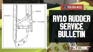 Vans Aircraft RV10 Service Bulletin SB 00002 Rudder Hinge Bracket
