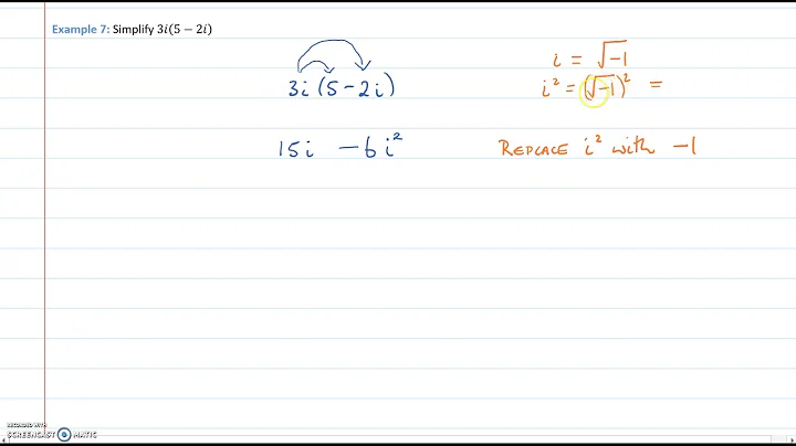 Multiplying Complex Numbers, Example 1