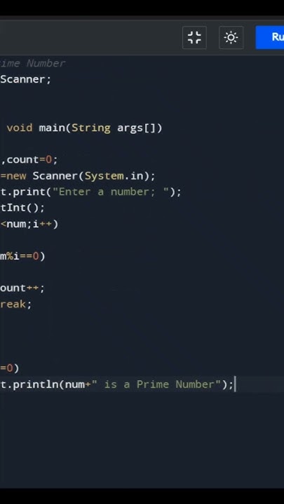 Prime Number Program in Java | Program in Java | Quick code | Coding ...