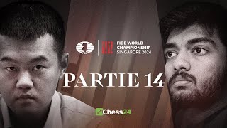 14ᵉ Partie du CHAMPIONNAT DU MONDE FIDE | Ding Liren vs Gukesh Dommaraju screenshot 4