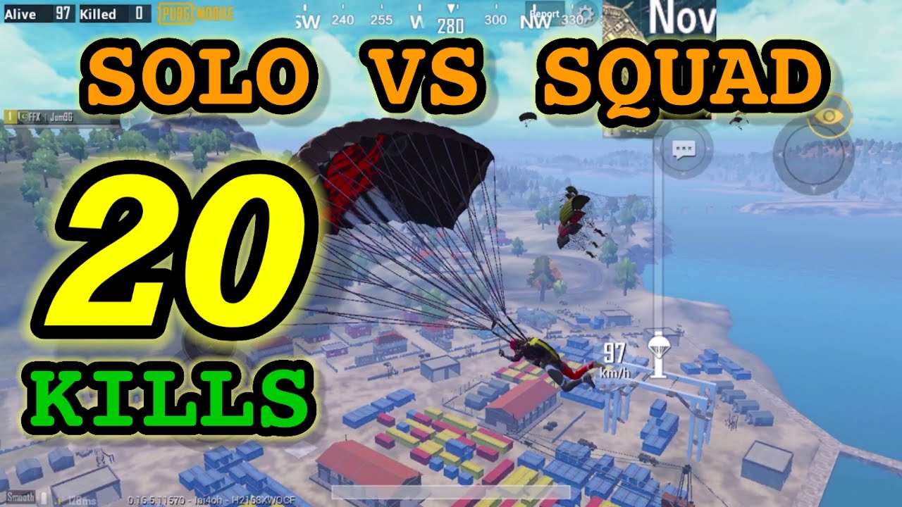 20 KILLS SOLO VS SQUAD | PUBG MOBILE | JUM9G - YouTube