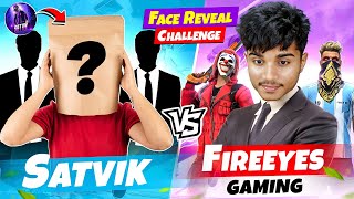 SATVIK FACE REVEAL🔥 || FireEyes Gaming Vs @satvik Insane Battle🤯